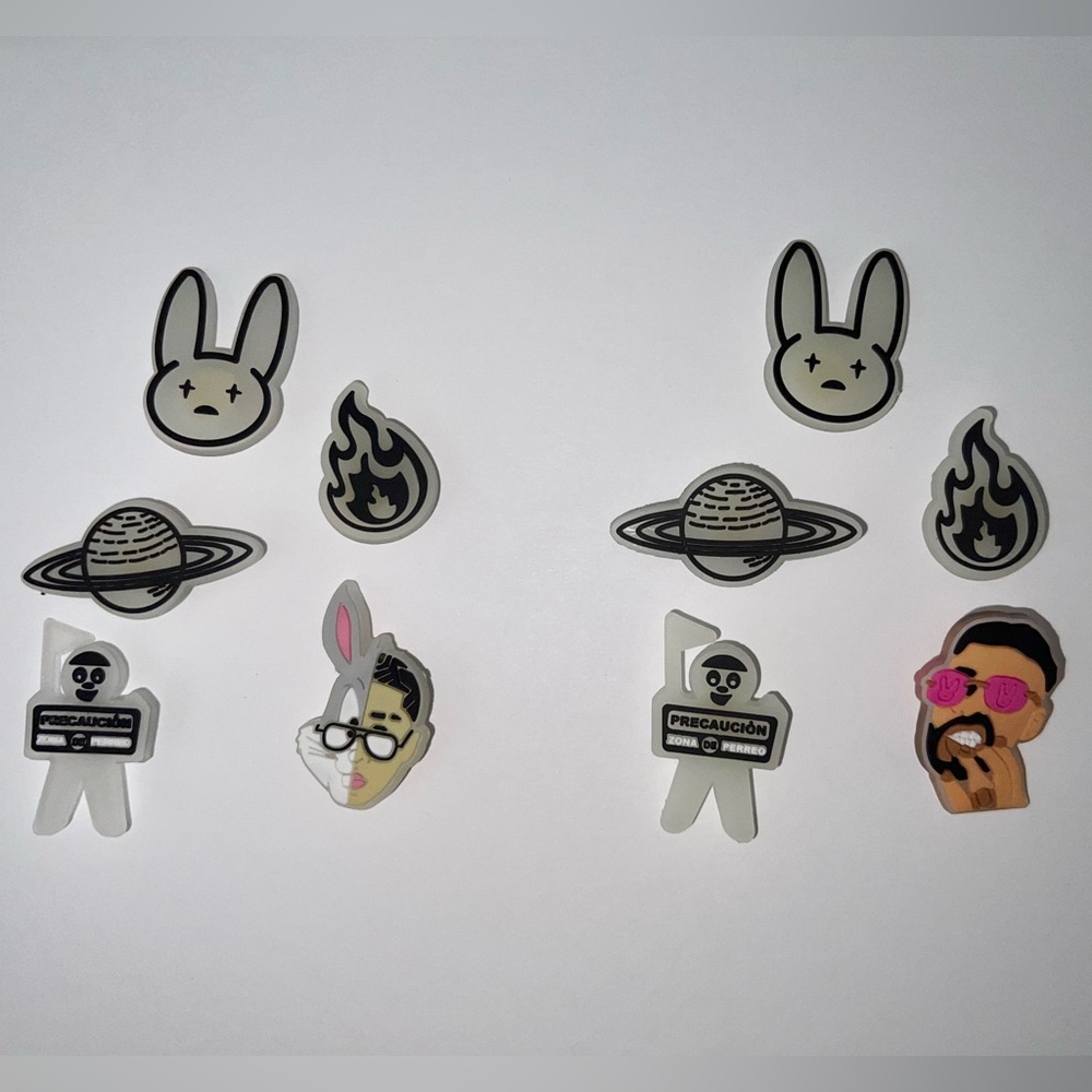 Bad bunny croc charms